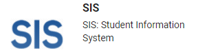 SIS - Student Information System Button