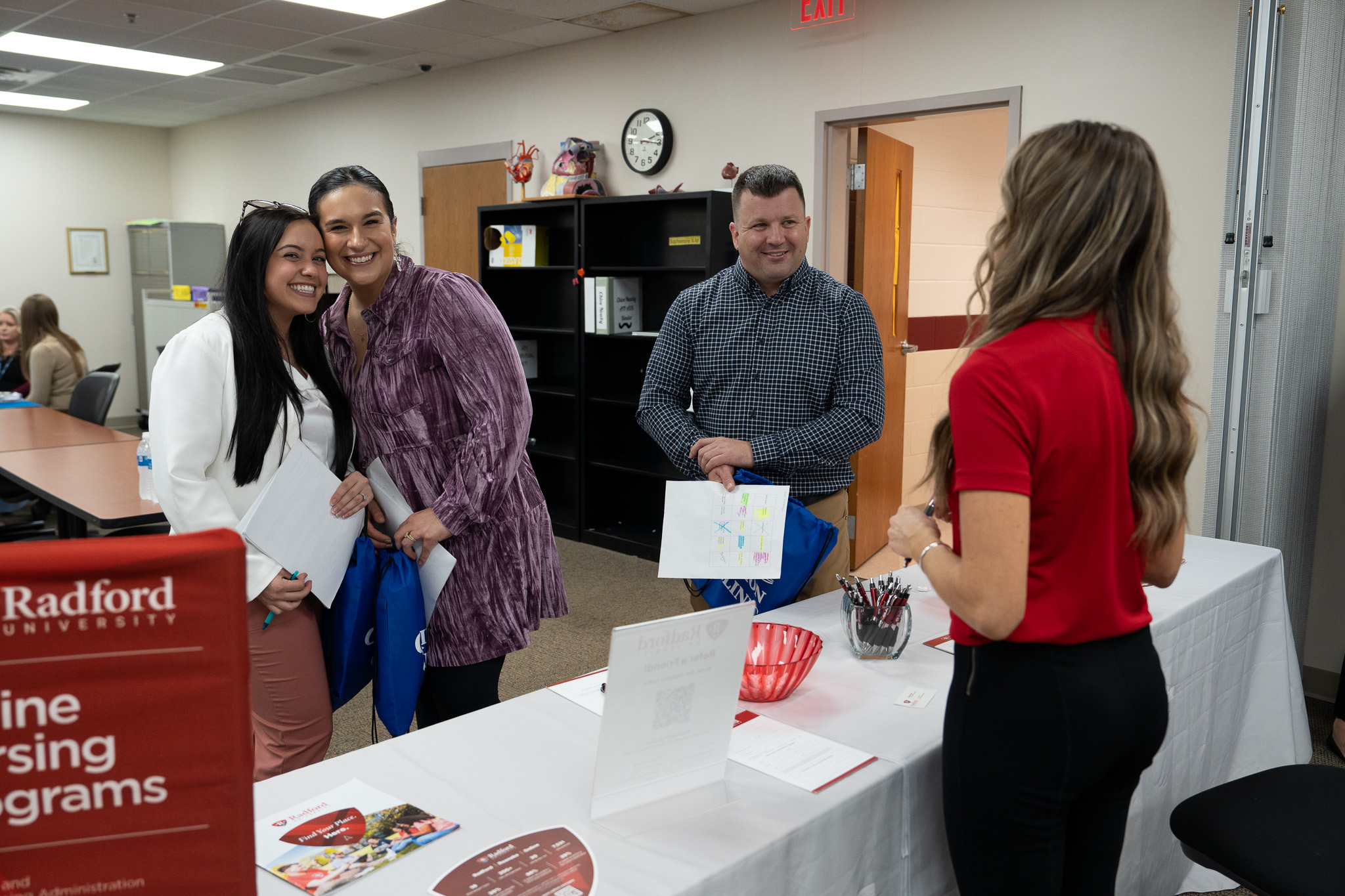 Wytheville Community College (WCC) hosted a “Next Steps” Career Fair for nursing students. Students connected with local healthcare facilities and learned about career opportunities in the nursing field.
Thank you to our healthcare partners for joining our students on campus today! 
If you would like to learn more about WCC’s nursing programs, or our other healthcare programs, contact Hunter Jackson, WCC Health Professions Recruitment and Enrollment Specialist, at (276) 223-4741, or hjackson@wcc.vccs.edu. 
Wytheville Community College 
Begin Here. Become a Nurse. 
#NextSteps #WythevilleCommunityCollege