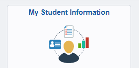 My Student Information tile in the Student Information System (SIS)
